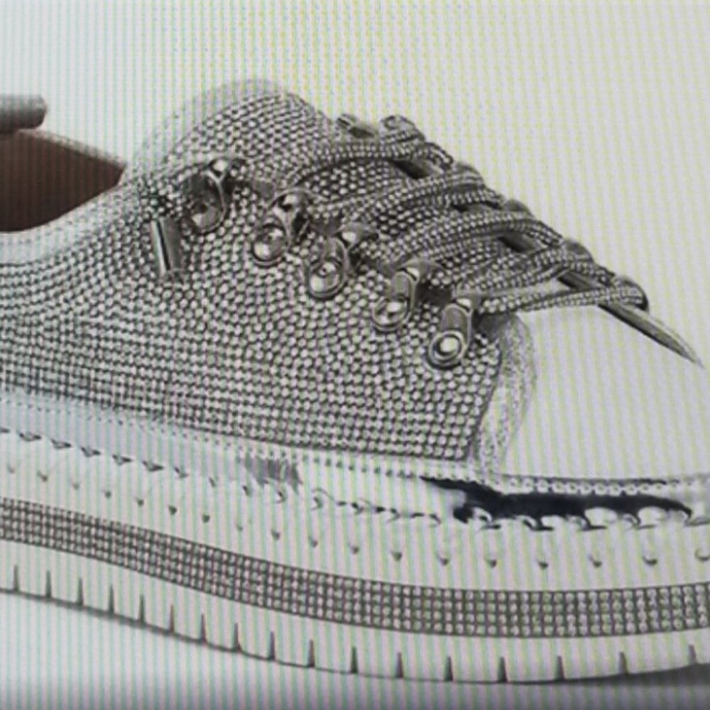 Azalea Wang Sparkle Sneaker w/ Box Size 6 - NEW